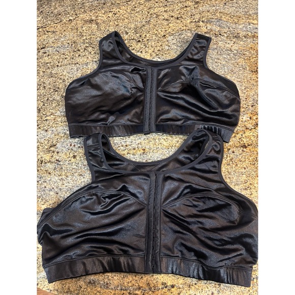 ENELL Sports Bra Size 6 Black High Impact Wire Free Bra, Bust 50-54", Rib 42-46" - Picture 3 of 6